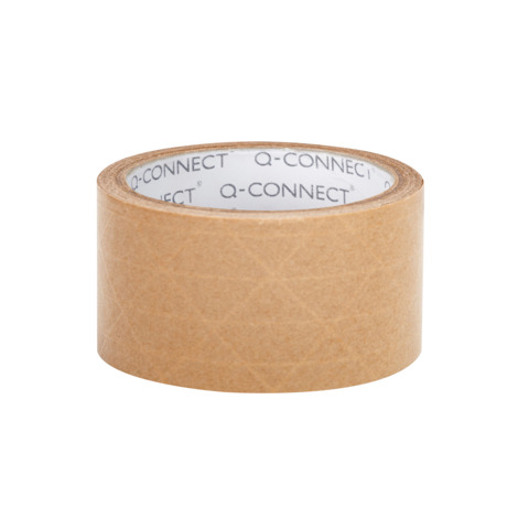 Nastro da imballaggio Q-Connect in carta Kraft rinforzato 50 mm x 50 m – conf. 6 rotoli – 160 µm – KF17138
