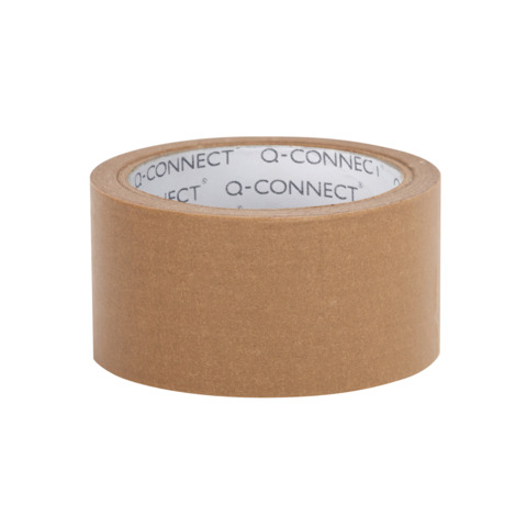 Nastro da imballaggio Q-Connect in carta Kraft 50 mm x 50 m 130 µm – conf. 6 rotoli – scrivibile – KF17145