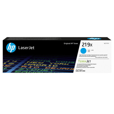 Toner HP 219X ciano  W2191X