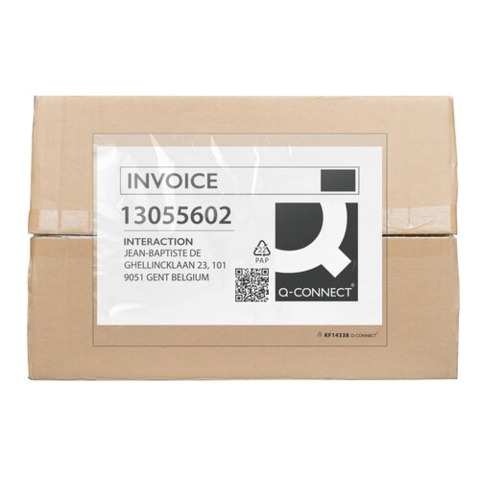 Buste adesive sovrapacco Q-Connect senza stampa – trasparenti – C4 – conf. 250 pz – KF14338