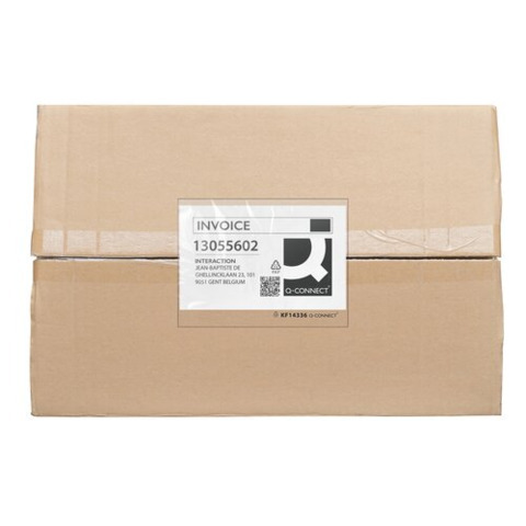 Buste adesive sovrapacco Q-Connect senza stampa – trasparenti – C6 – conf. 250 pz – KF14336