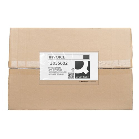 Buste adesive sovrapacco Q-Connect senza stampa – trasparenti – DL/C65 – conf. 250 pz – KF14337