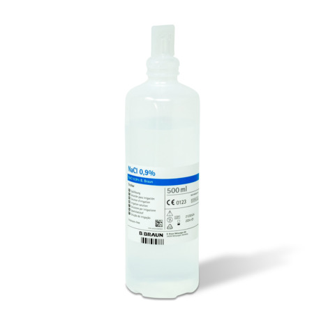 Soluzione fisiologica 0,9% sodio cloruro PVS 500 ml – SOL004