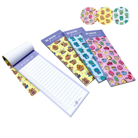 Espositore 30 blocchi To Do List Be More Tiny 8×21 cm – 80 g – 50 ff – fantasie assortite – 0123836