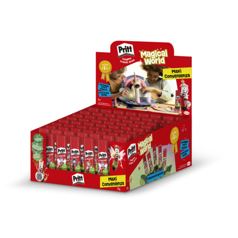 Espositore 72 colle stick Pritt Original 22 g Magical World – 3111609