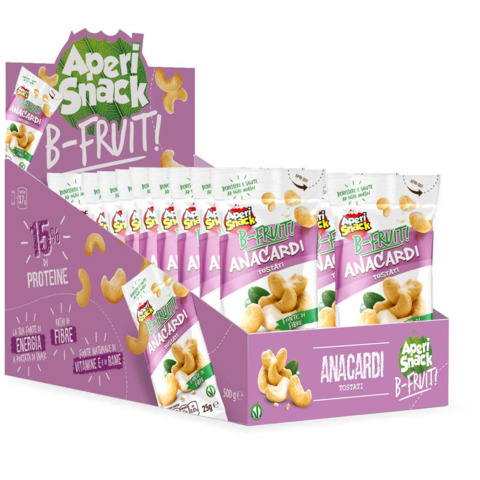 Anacardi tostati AperiSnack B-FRUIT monoporzione da 25 g  – conf. 20 pz – 01-1774