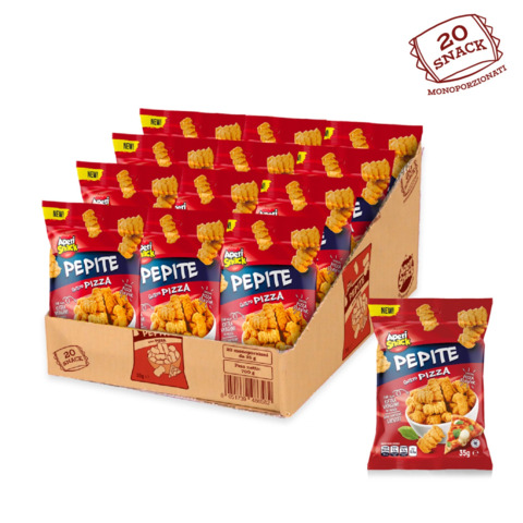 Pepite pizza AperiSnack monoporzione da 35 g – conf. 20 pz – 01-1844