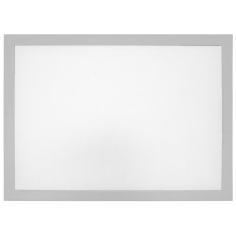 Tasche magnetiche A4 in PVC Q-Connect con cornice – argento – conf. 2 pz – KF11514