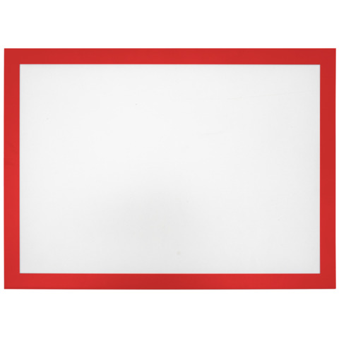 Tasche magnetiche A4 in PVC Q-Connect con cornice – rosso – conf. 2 pz – KF11516