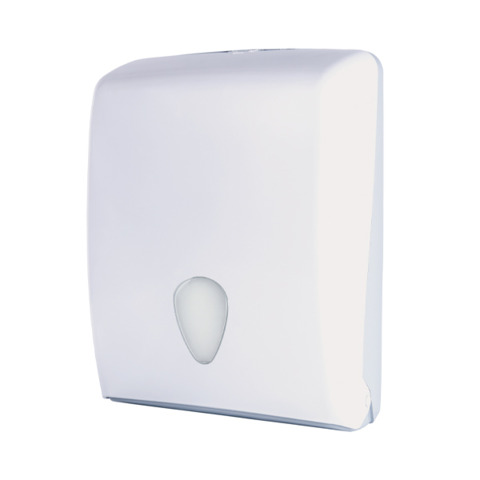 Distributore di carta asciugamani piegata a C, Z o V Medial Stilevo bianco – fino a 600 ff – 37x13x27,7 cm
