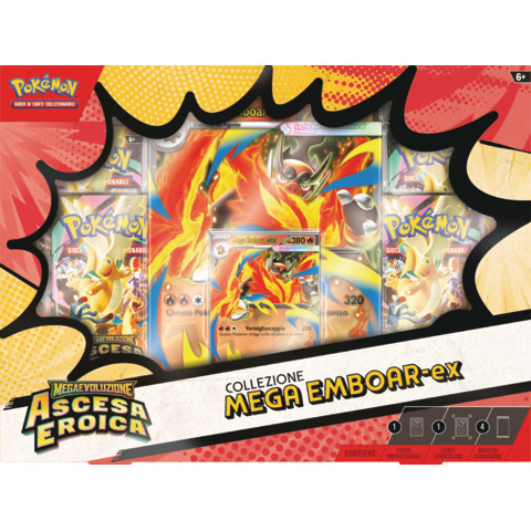 Ex Box Pokémon M2.5 – Mega Emboar-EX, Mega Feraligatr-EX e Mega Meganium-EX – PK10313-I
