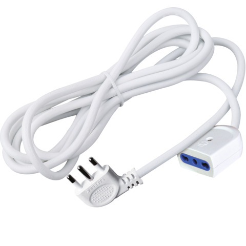Prolunga elettrica MKC con spina salvaspazio 90° presa bipasso 10/16A – 10 m – 492517394