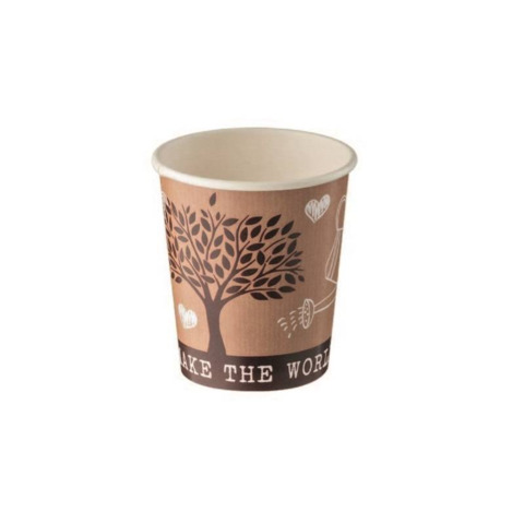 Bicchiere in carta + PE Leone take away avana – 115 ml – conf. 1000 pz – H0730