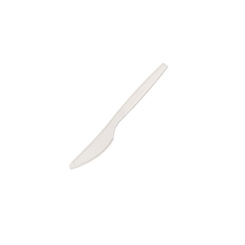 Coltelli monouso in CPLA biodegradabile e compostabile Leone bianco – 16 cm – conf. 50 pz – Q2040.S