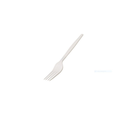 Forchette monouso in CPLA biodegradabile e compostabile Leone bianco – 16 cm – conf. 50 pz – Q2041.S