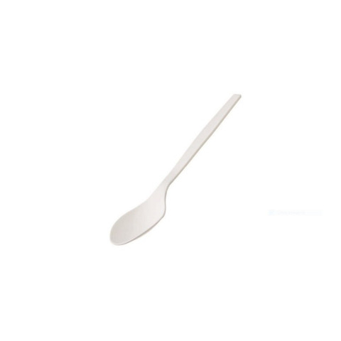 Cucchiai monouso in CPLA biodegradabile e compostabile Leone bianco – 16 cm – conf. 50 pz – Q2042.S