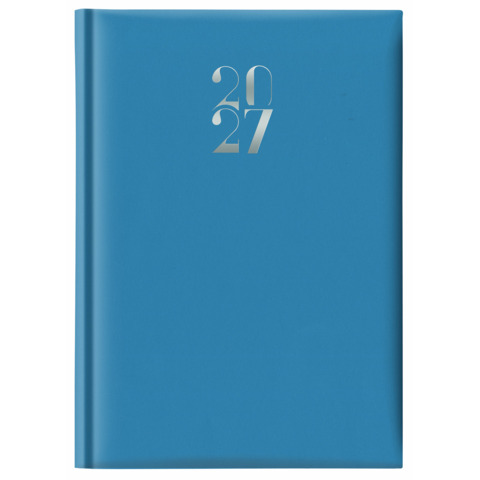 Agenda settimanale 2027 Egadi copertina gommata 17×24 cm azzurro – 27-245FT-C06