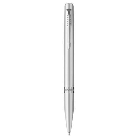 Penna a sfera Parker Meridian cromata – finiture cromate – punta M – inchiostro blu – confezione regalo Chrome CT