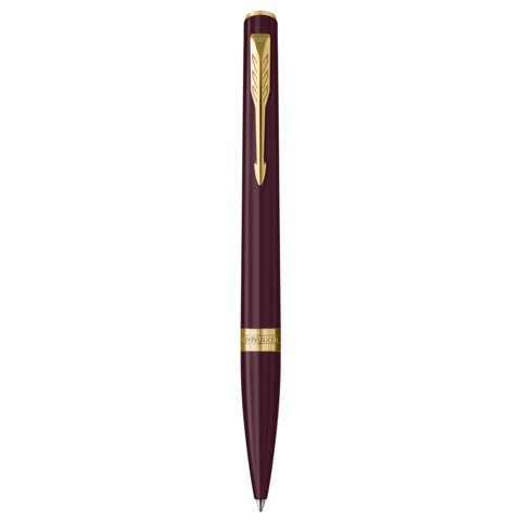 Penna a sfera Parker Meridian rossa – finiture dorate – punta M – inchiostro blu – confezione regalo Red GT