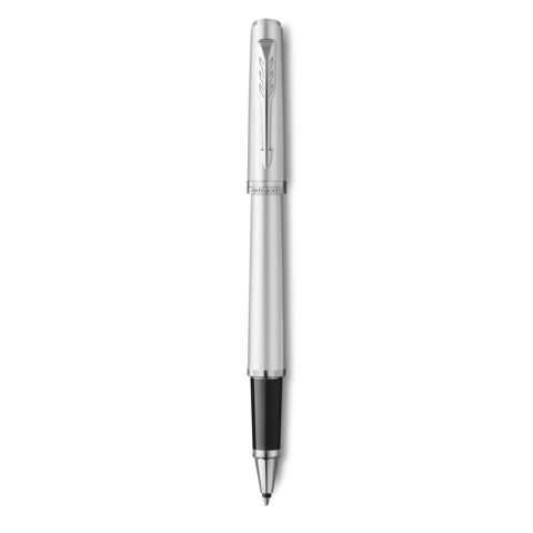 Penna roller Parker Meridian – finitura cromata – punta fine – inchiostro nero – confezione regalo Chrome CT – 2231390
