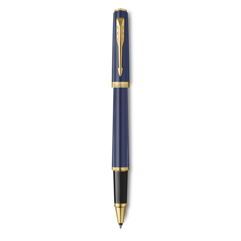 Penna roller Parker Meridian Blue – finiture oro – punta fine – inchiostro nero – confezione regalo Blue GT