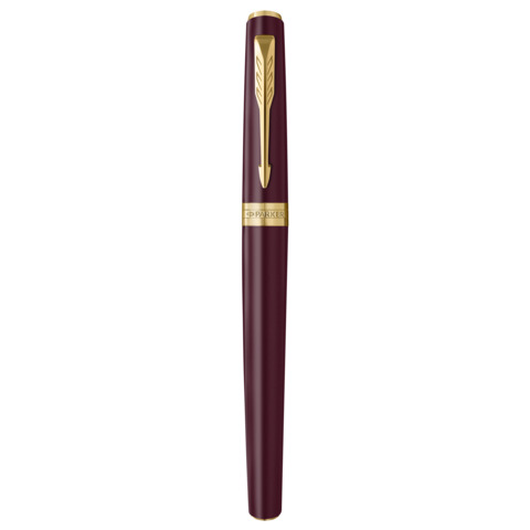 Penna stilografica Parker Meridian Red – finiture oro – pennino M – inchiostro blu – confezione regalo Red GT