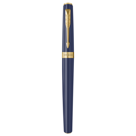 Penna stilografica Parker Meridian Blu – finiture oro – pennino M – inchiostro blu – confezione regalo Blue GT