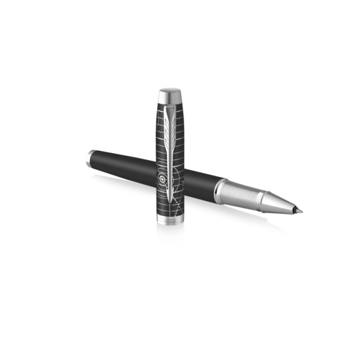 Penna roller Parker IM Legacy of Flight – nera e cromata – punta fine – inchiostro nero – 2228741