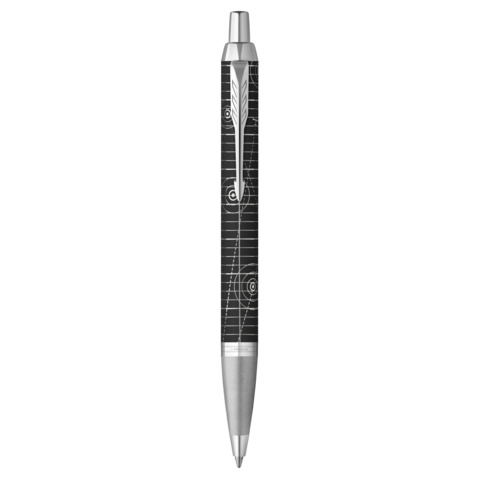 Penna a sfera Parker IM Legacy of Flight – nera e cromata – punta media – inchiostro blu – 2228742
