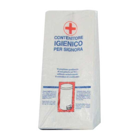 Sacchetti igienici in carta Medial per assorbenti 5x12x28 cm – conf. 2000 pz – bianco – 99096