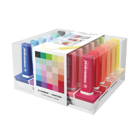 Desk set evidenziatori Stabilo Boss Original x Pantone™ – 2-5 mm – conf. da 30 pezzi Stabilo assortiti – 70/30-6