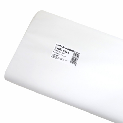 Carta da pacco Florio Carta da 5 kg – 100×140 cm – 80 g/m² – bianco – 9403
