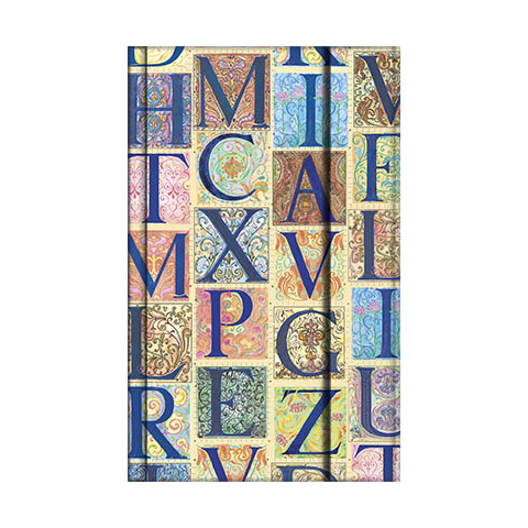 Taccuino Da Vinci 9×14 cm con dettagli metal e chiusura magnetica – 80 pagine a righe – Lettere – BN4502029
