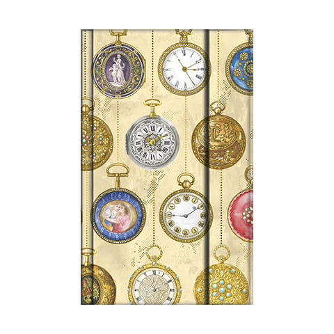 Taccuino Da Vinci 9×14 cm con dettagli metal e chiusura magnetica – 80 pagine senza grafica – Orologi da tasca