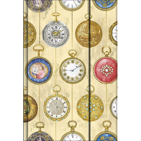 Taccuino Da Vinci 14×21 cm con dettagli metal e chiusura magnetica – 80 pagine senza grafica – Orologi da Tasca