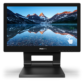 PHILIPS MONITOR TOUCH 15,6 1366×768, IP54, 1O PUNTI TOCCO, VGA/DVI/DP/HDMI, MULTIMEDIALE