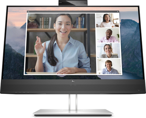 HP MONITOR 23,8 LED IPS 16:9 FHD 5MS 250 CDM, PIVOT, WEBCAM, VGA/DP/HDMI, MULTIMEDIALE, E24mv