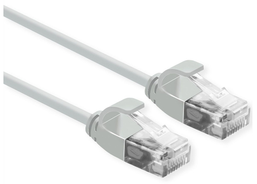 ROLINE CAVO DI RETE UTP DATA CENTER PATCHCORD CAT.6A/CLASSE EA, LSOH, SLIM, GRIGIO, 0.15M