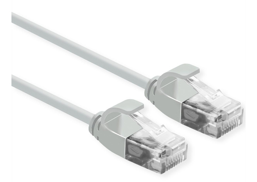 ROLINE CAVO UTP DATA CENTER PATCHCORD CAT.6A, CLASS EA, LSOH, SLIM, GRIGIO, 1M