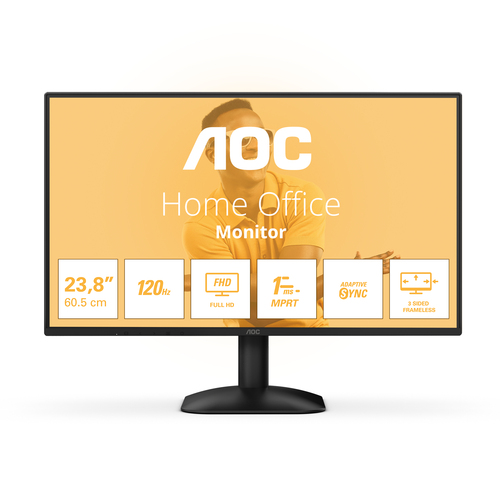 AOC MONITOR 23,8 LED IPS FHD 16:9 4MS 300 CDM 120Hz, VGA/HDMI