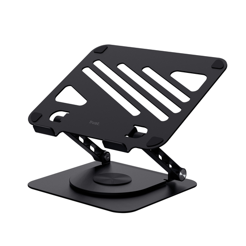 TRUST SUPPORTO/RIALZO PER LAPTOP IN METALLO – ZEFF – NERO