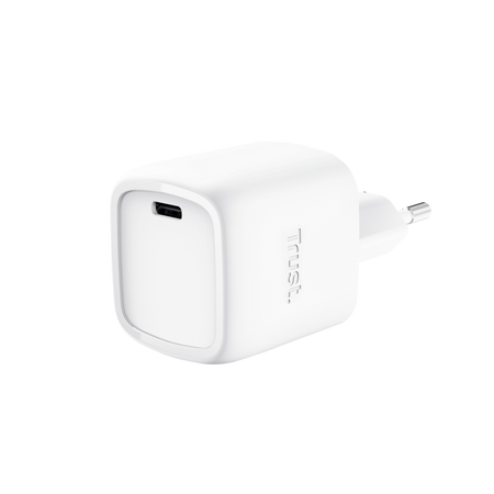 TRUST ALIMENTATORE/CARICABATTERIA 30W USB-C GAN – PLASTICA RICICLATA 50 – MAXO – BIANCO