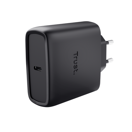 TRUST ALIMENTATORE/CARICABATTERIA 65W USB-C GAN – CAVO RICARICA INCLUSO – PLASTICA RICICLATA 50 – M