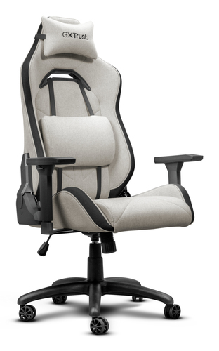 TRUST SEDIA GAMING PREMIUM IN TESSUTO REALIZZATA CON MATERIALI SOSTENIBILI- GXT 723B RUYA – BEIGE