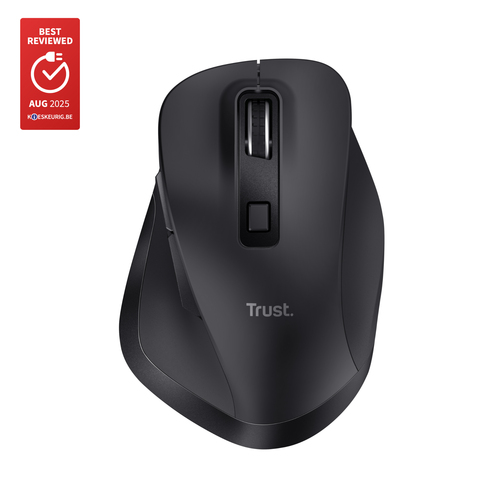 TRUST MOUSE WIRELESS RICARICABILE MULTICONNECT BT + WL 2,4GHZ – 2.400DPI – PLASTICA RICICLATA 50 –