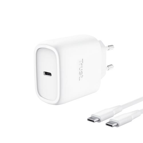TRUST ALIMENTATORE/CARICABATTERIA 45W USB-C PER APPLE – CAVO RICARICA INCLUSO – PLASTICA RICICLATA 5