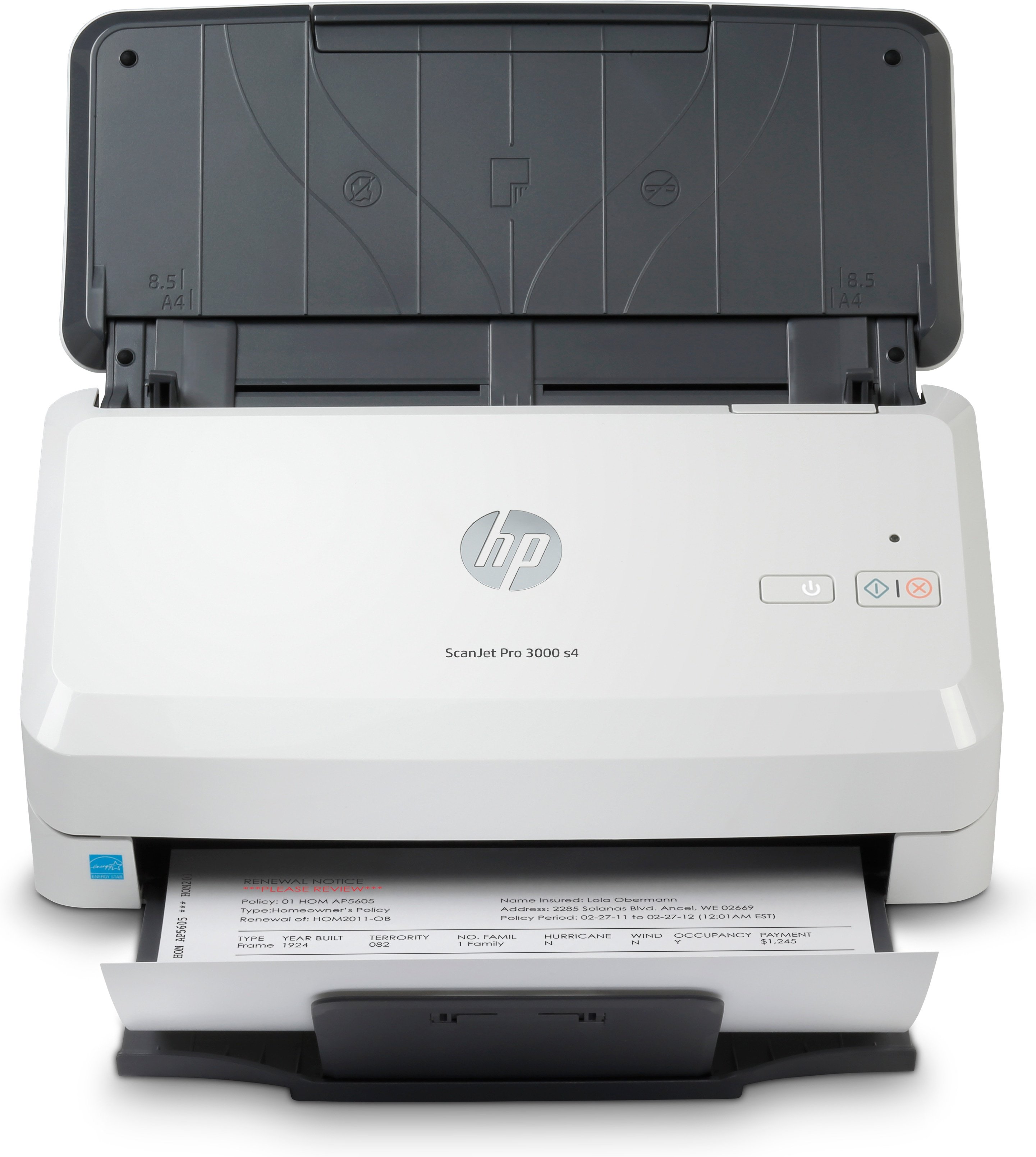 HP SCANNER DOCUMENTALE, SCANJET PRO 3000 S4, A4, 40 PPM, ADF, FRONTE/RETRO, USB