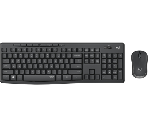 LOGITECH BUNDLE TASTIERA WIRELESS+MOUSE DESKTOP MK295 SILENT COMBO, USB, LAYOUT ITA, COLORE GRAFITE