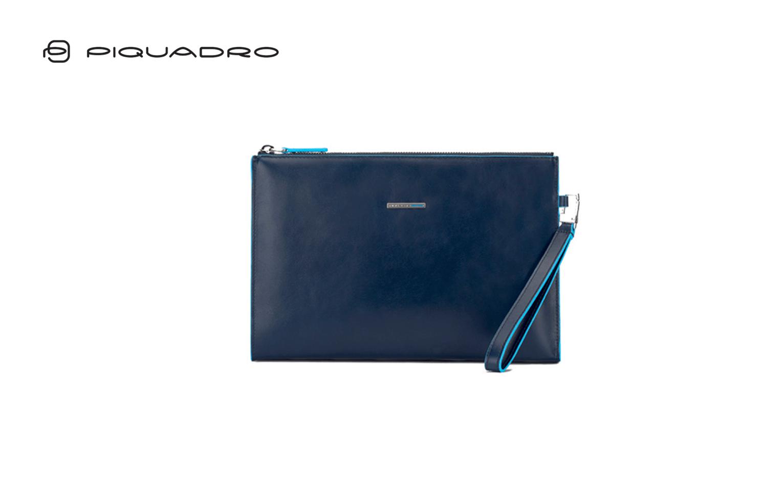 POCHETTE UOMO SOTTILE IN PELLE PIQUADRO