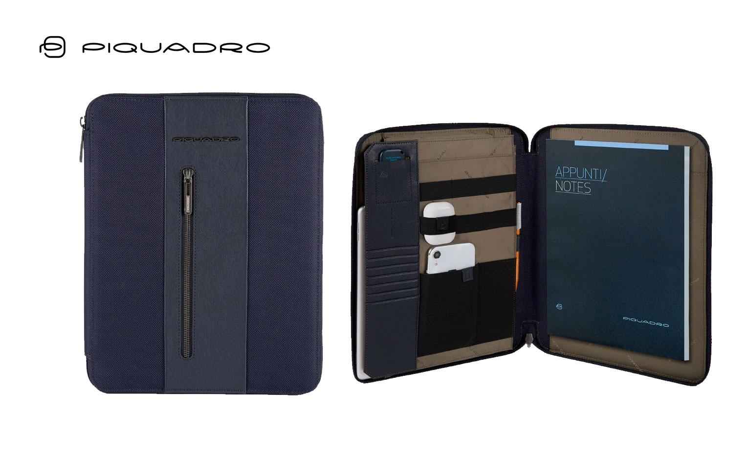 PORTABLOCCO IN TESSUTO RICICLATO PIQUADRO